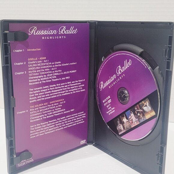 Russian Ballet Highlights DVD Bolshoi Kirov Mukhamedov Besmertnova Mezentseva - Picture 4 of 8